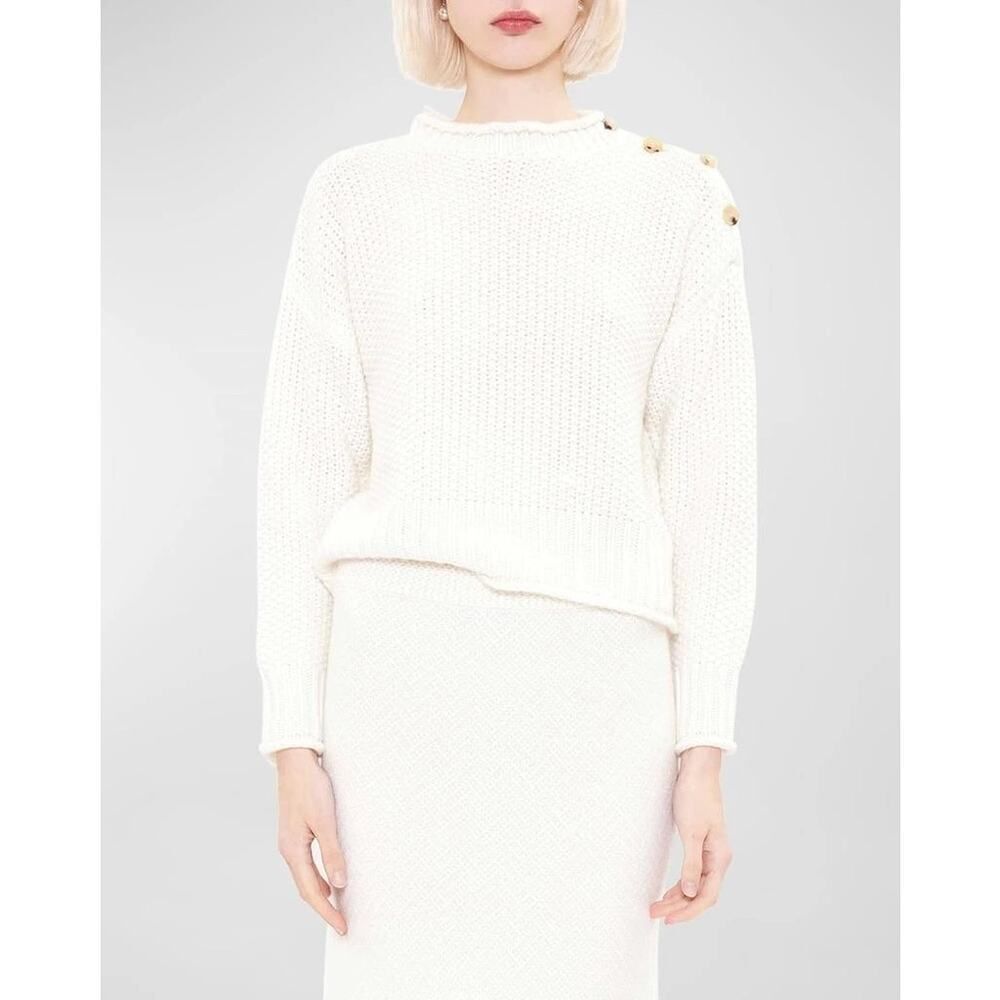 Arch4  London IVORY Cornelia cashmere sweater Large